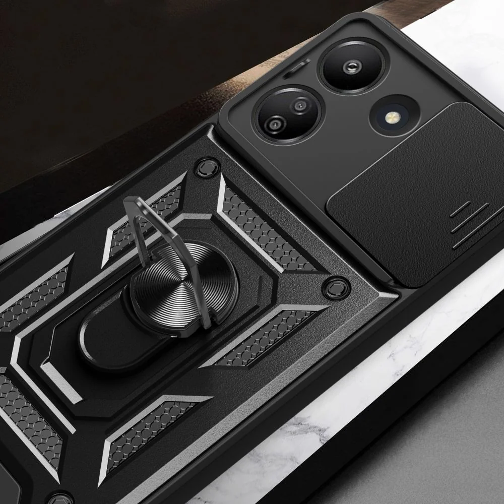 Tech-Protect Camshield kryt na Xiaomi Redmi 13C / Poco C65 čierny