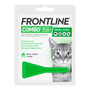 FRONTLINE COMBO spot-on pre mačky - 1 x 0,5 ml 1x0,5 ml