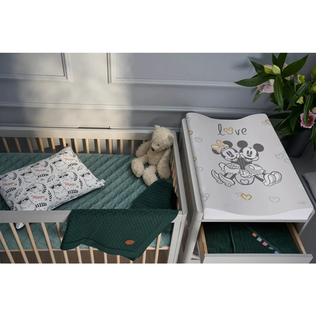 Podložka prebaľovacia mäkká COSY (50x70) Disney Minnie&Mickey Grey