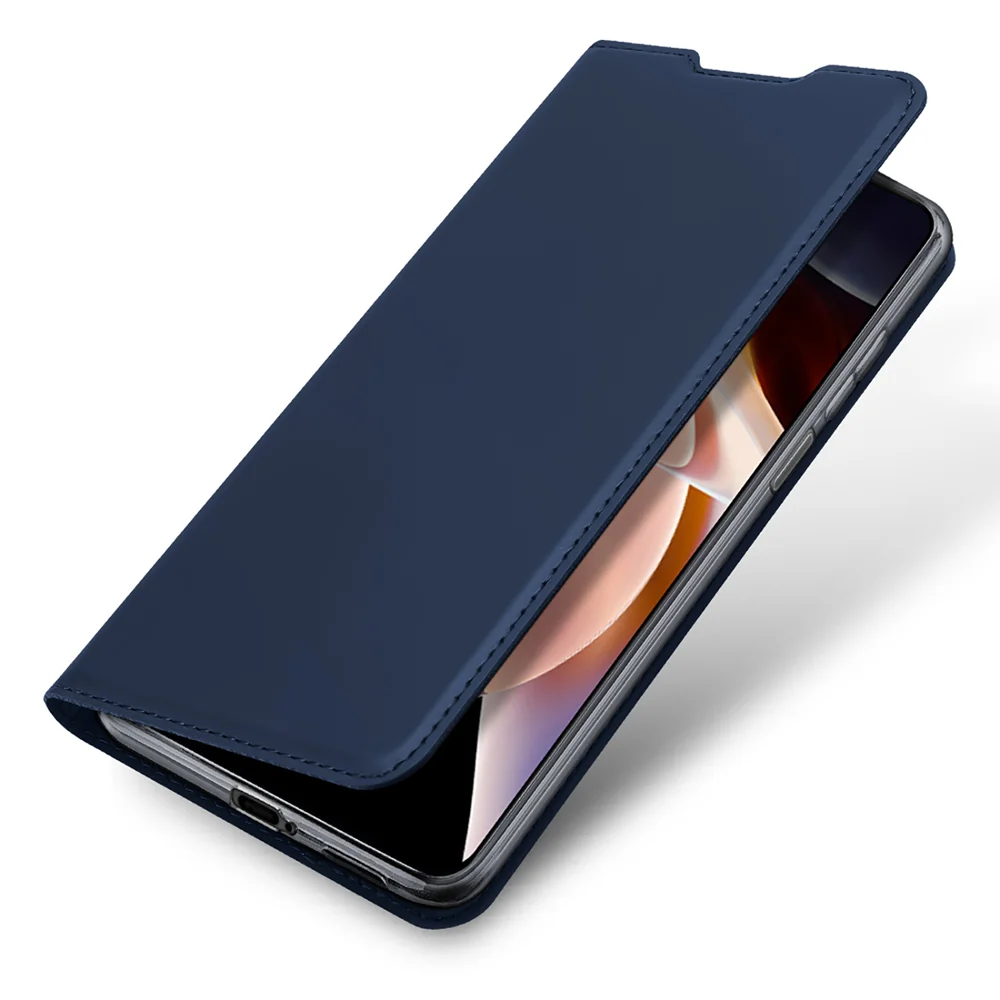Dux Ducis Skin Pro knižkové kožené puzdro na Poco M4 Pro 5G modré