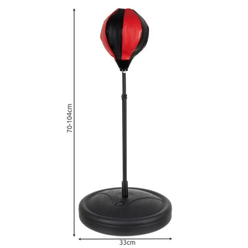 MG Punching Ball detské boxovacie vrece s rukavicami, červené