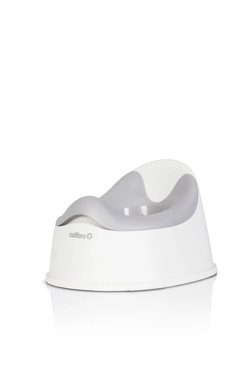 Detský nočník, ergonomický Solo cool – sivý, biely