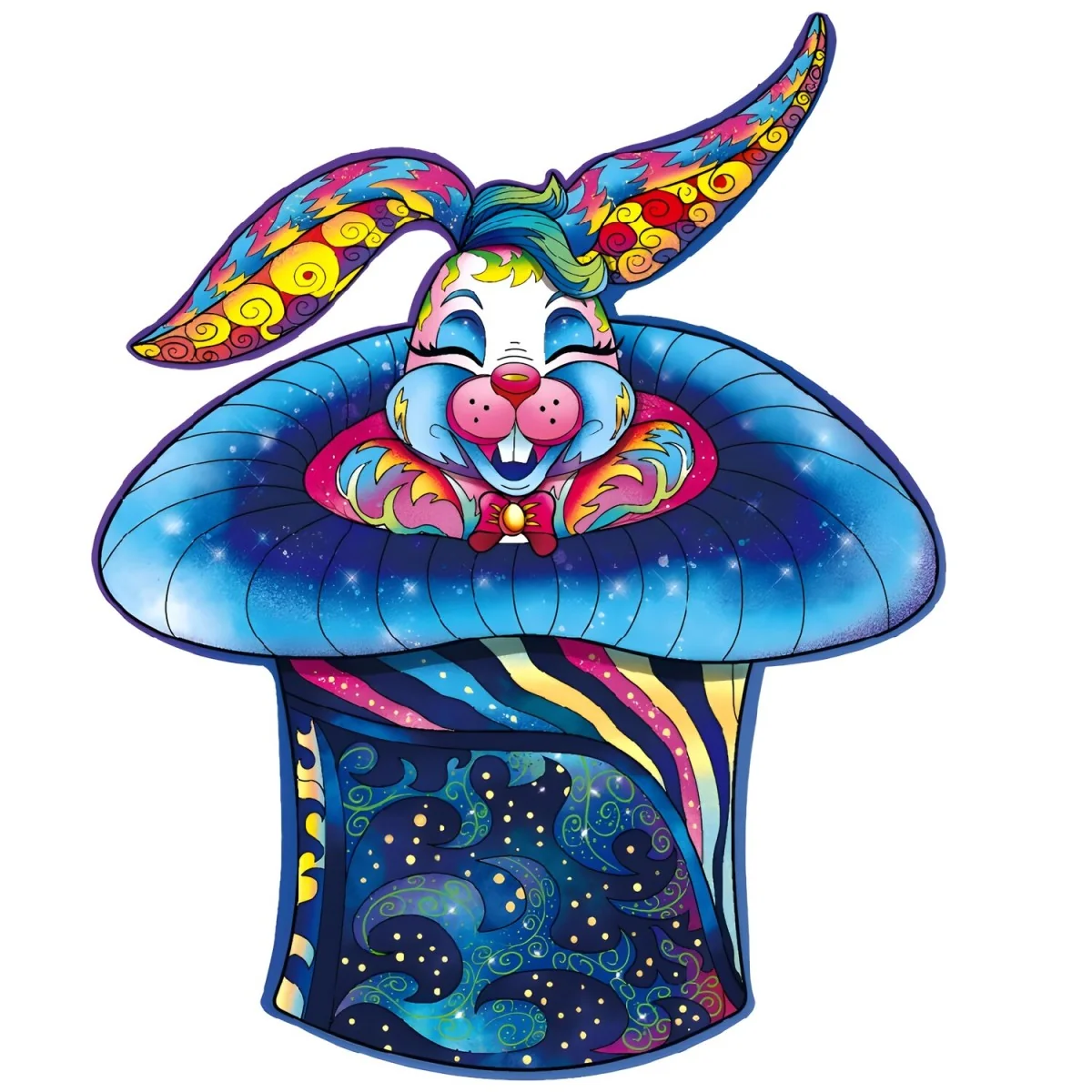 Drevené puzzle Rabbit 220 dielikov, veľkosť L