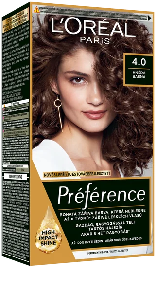 L'Oréal Paris Préférence 4.0 Hnedá 1×174 ml, farba na vlasy