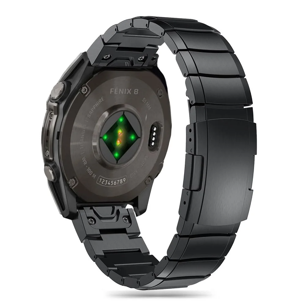 Tech-Protect Steelband remienok na Garmin Fenix 5 / 6 / 6 Pro / 7 / 8 47mm / E black