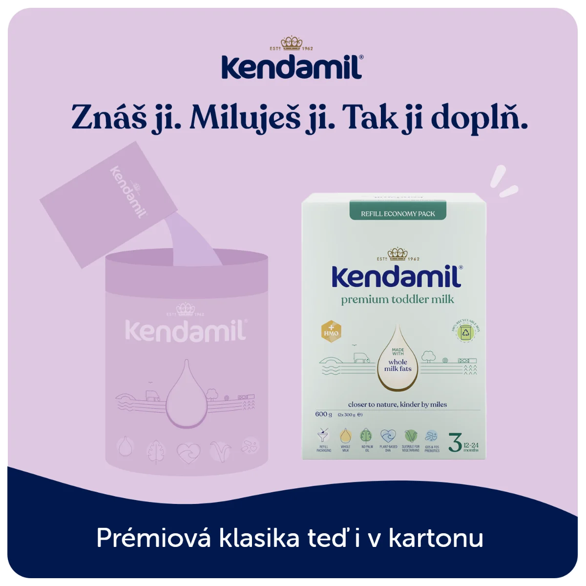 Kendamil Premium Box 3 1×600 g, dojčenská výživa