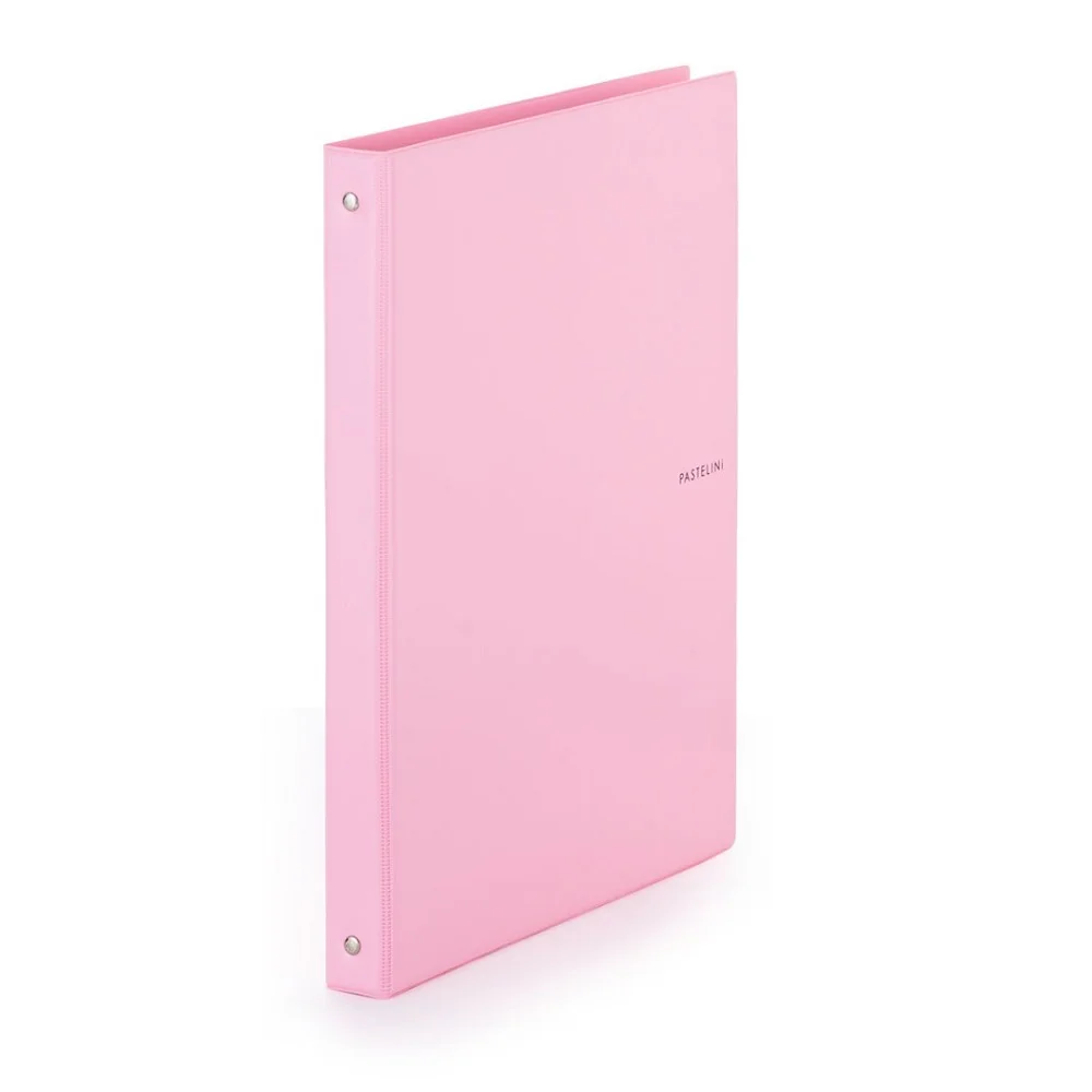 PASTELINi - krúžkový karis blok A4, PVC, 100 listov 4-krúžkový, ružový