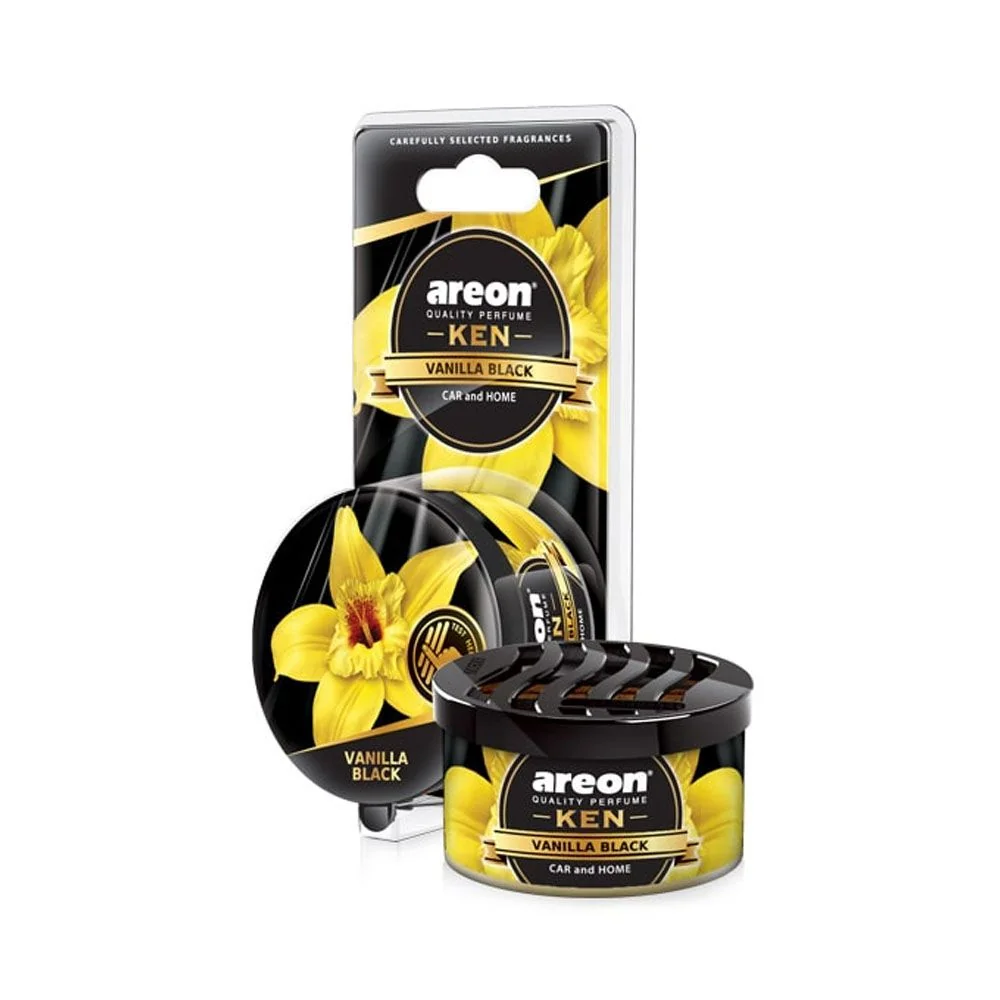 AreonKen blister Vanilla Black 35g 1×1 ks, osviežovač vzduchu