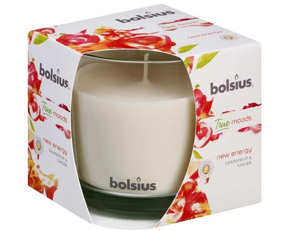 Bolsius Aromatic 2.0 Sklo 95x95mm New Energy, vonná sviečka 1×1 ks, vonná sviečka