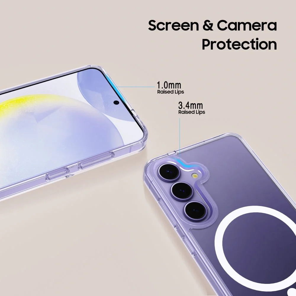 Tech-Protect Flexair Hybrid MagSafe kryt na Samsung Galaxy A56 5G, priesvitný esvitný