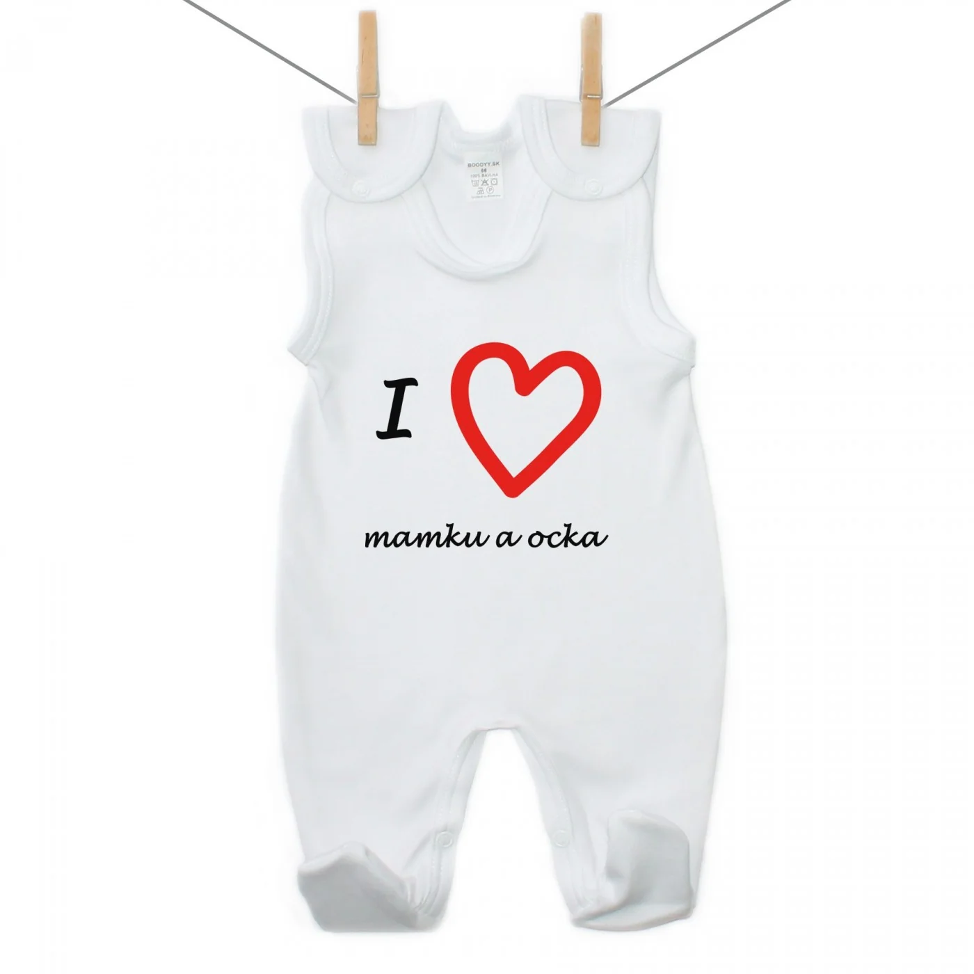Boodyy Dupačky I love mamku a ocka Veľkosť: 50