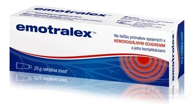 Emotralex rektálna masť 1×25 g, zdravotnícka pomôcka na rektálne použitie