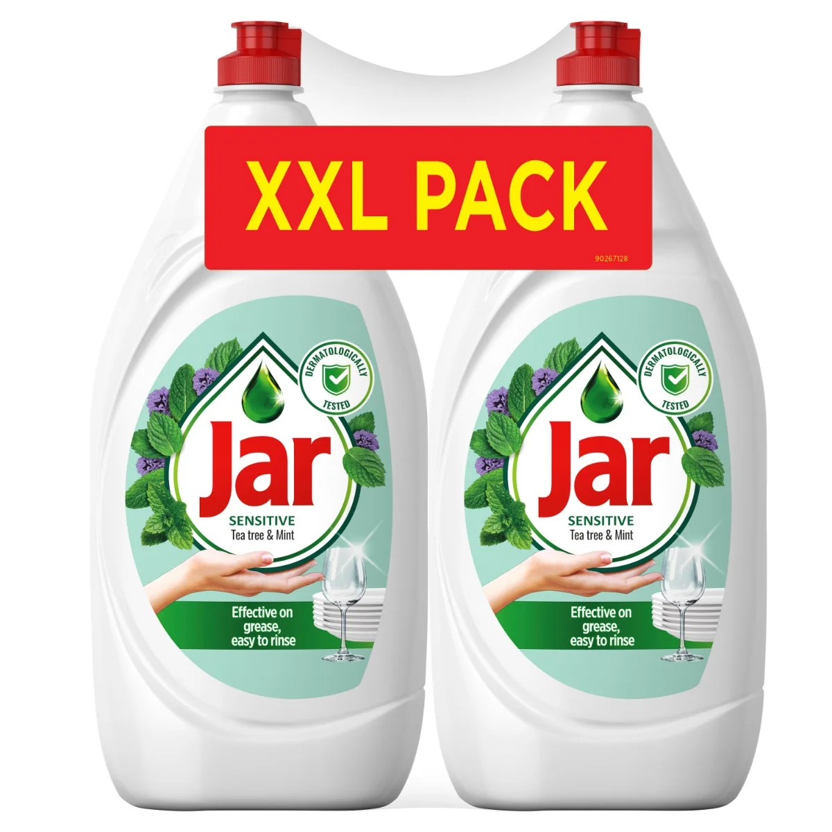 Jar Tea Tree & Mint na umývanie riadu 2.7L 1×2.7 l, prostriedok na umyvanie riadu