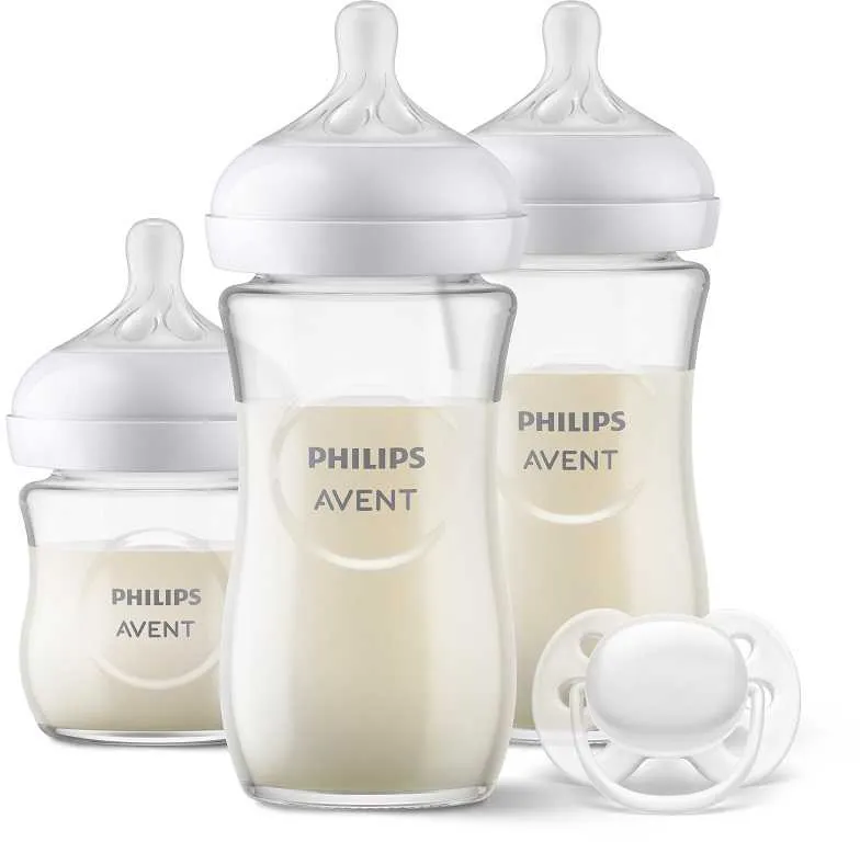 Philips AVENT Sada novorodenecká štartovacia Natural Response sklo SCD878/11 1×1 set, novorodenecká sada