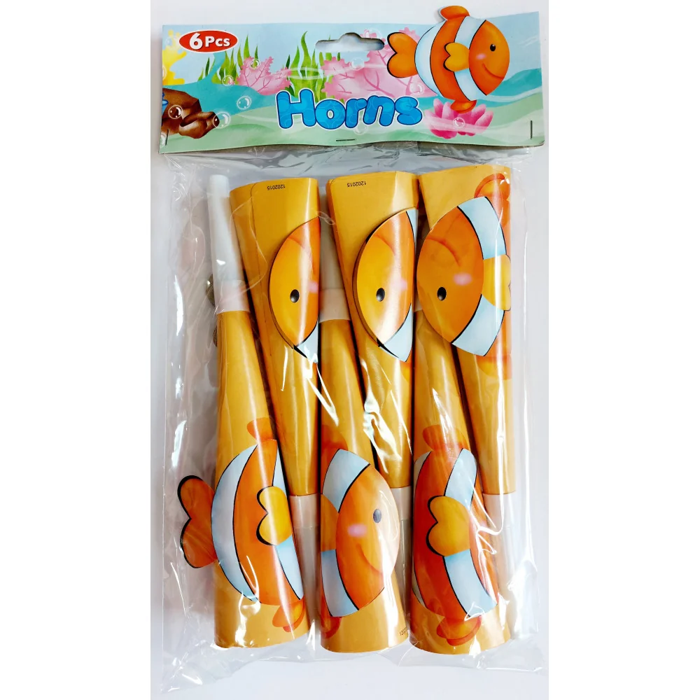 Párty trúbky 3D 6 ks NEMO 3x balenie-MOVEO