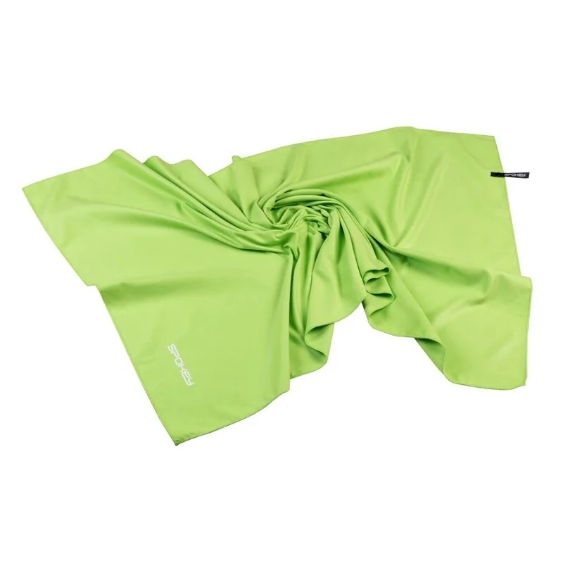 SPOKEY - SIROCCO XL Rýchloschnúci uterák 85x150 cm, zelený s odnímatelnou sponou
