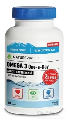 SWISS NATUREVIA OMEGA 3 One-a-Day 1000 mg 1×60 cps, výživový doplnok