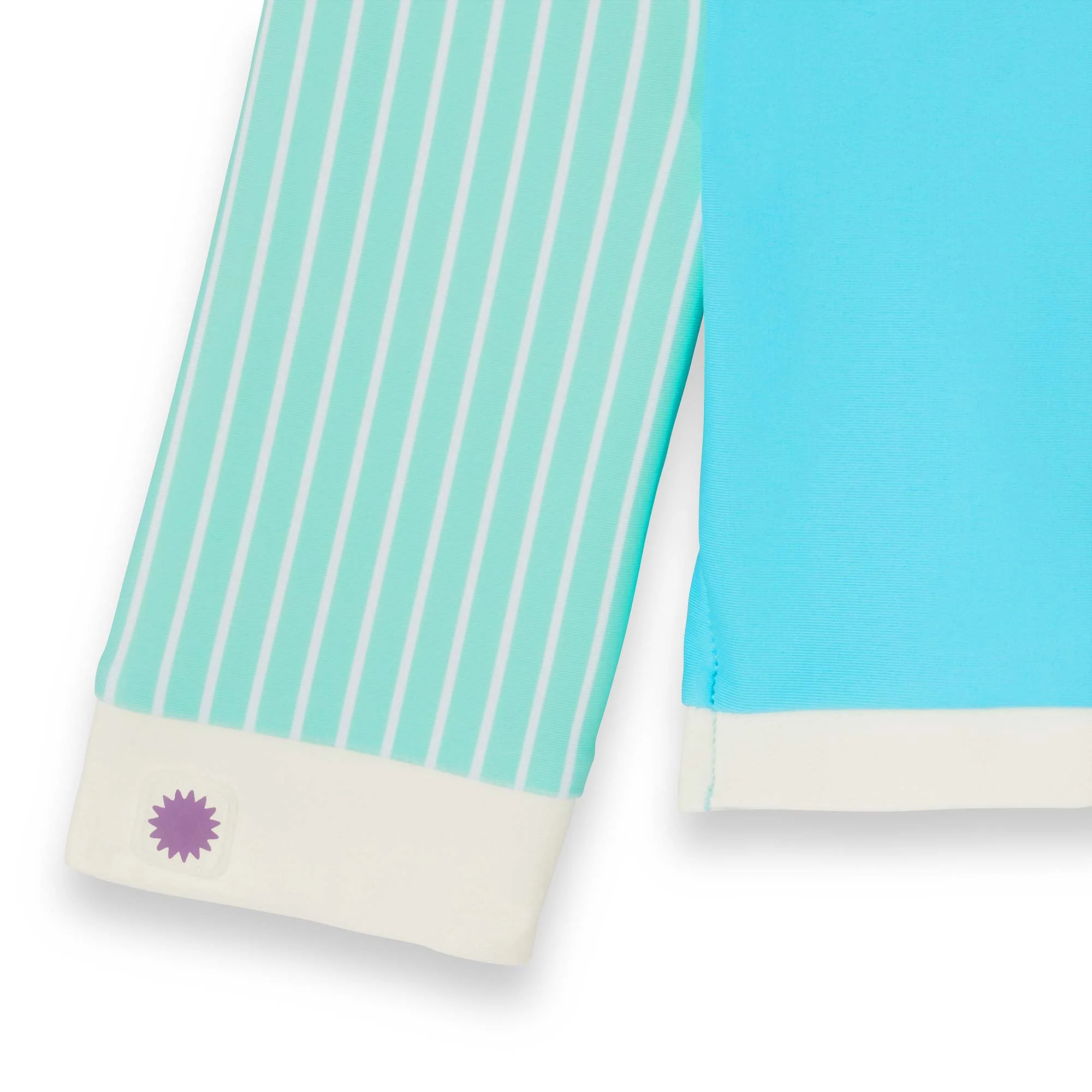 KiETLA ICONIK plavky s UV ochranou - tričko s dlhým rukávom - Blue Stripes 6-8 rokov