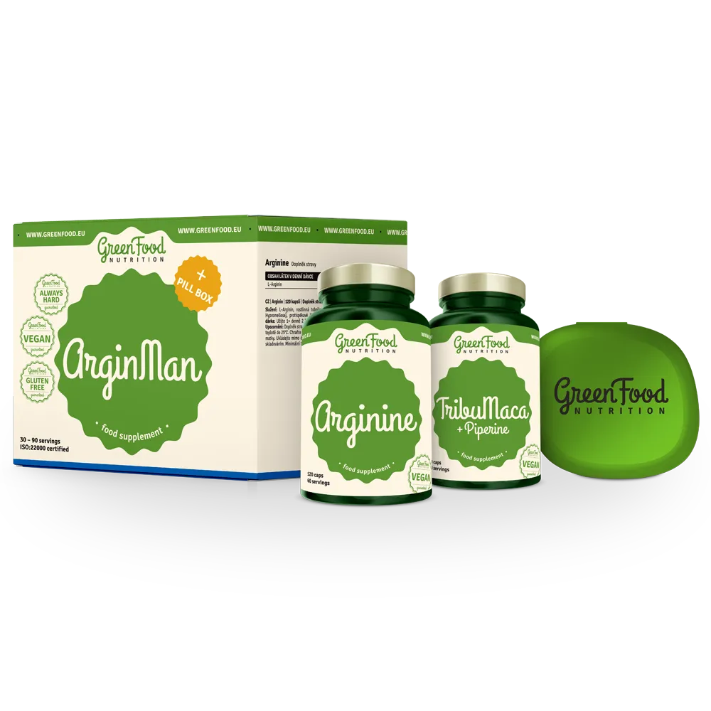 GreenFood Nutrition ARGINMAN + Pillbox