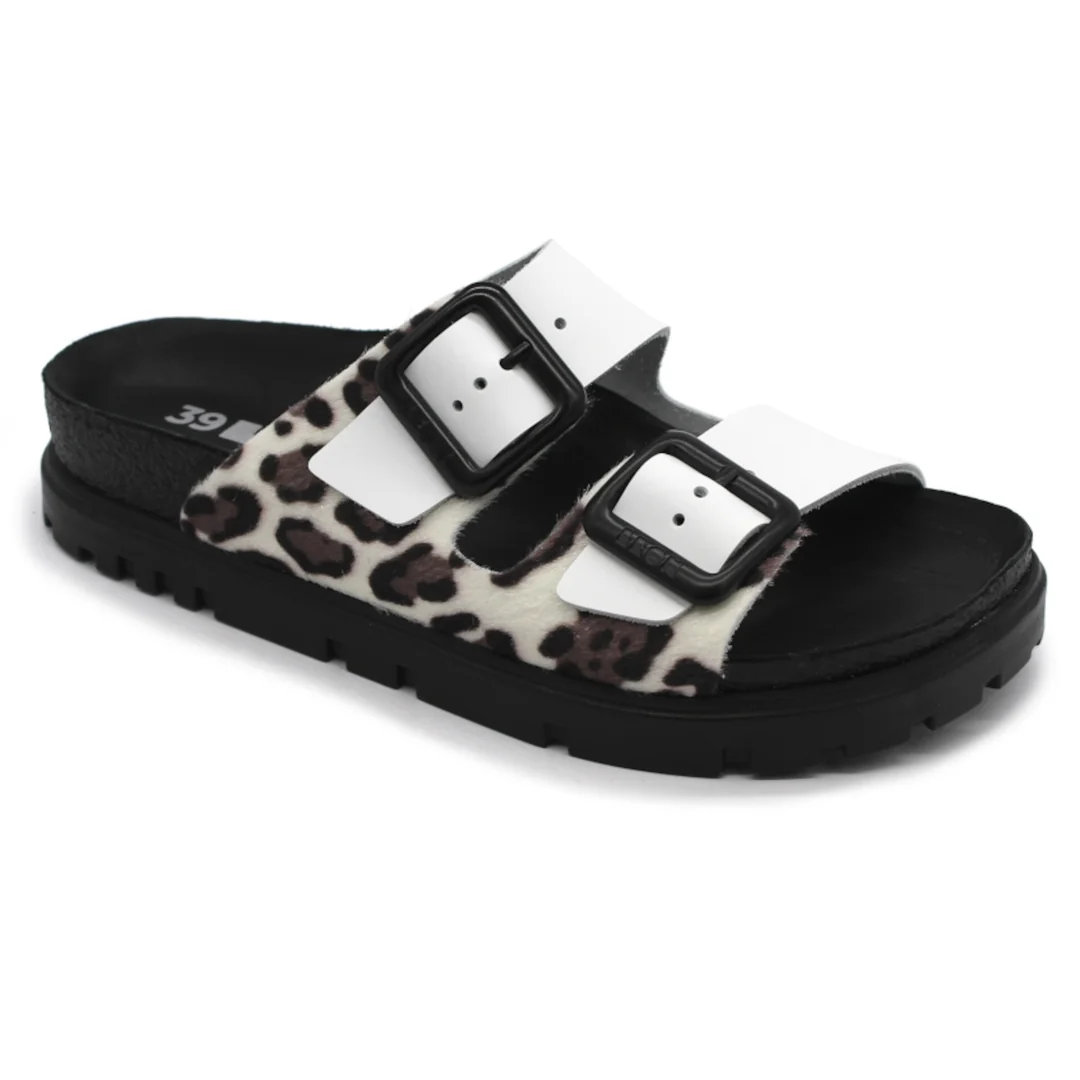 6024 Dámska zdravotná kožená obuv s prackou 39 - 25cm, biela, 3,5 cm
