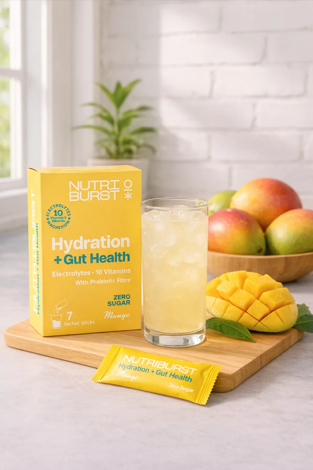 Nutriburst Elektrolyty Gut Health hydratačný nápoj 7 ks