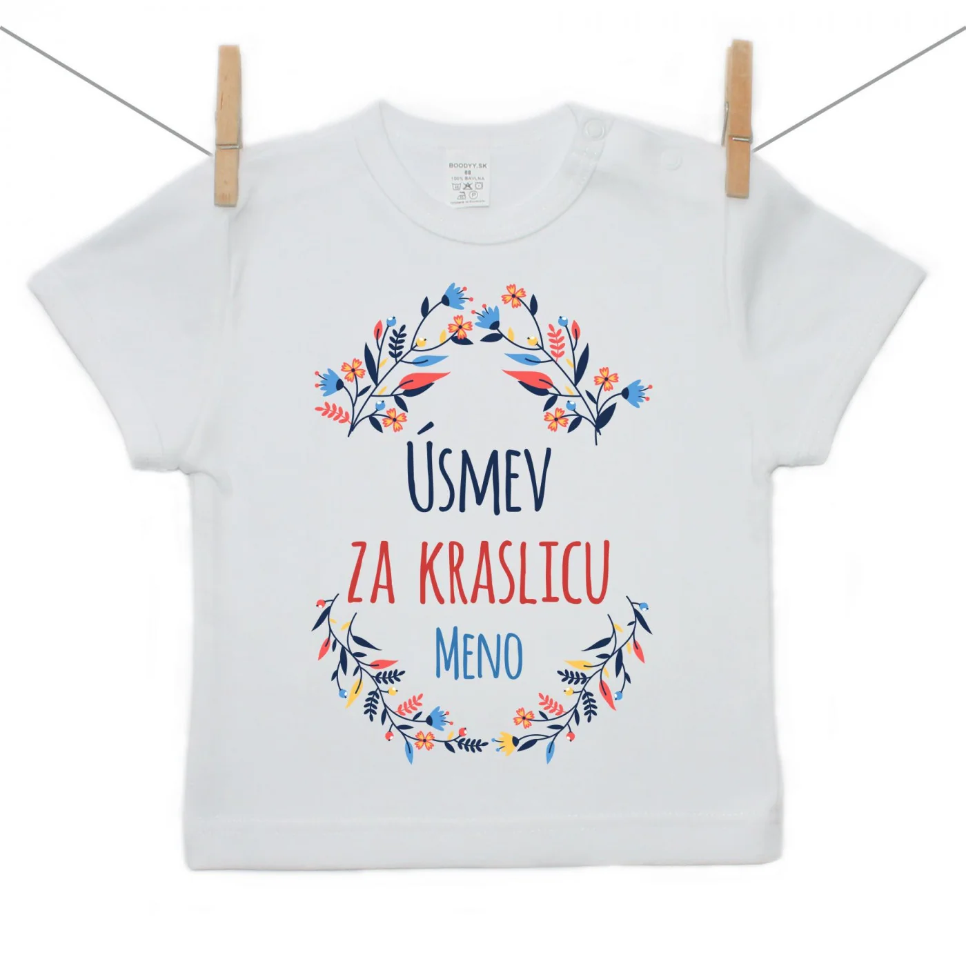 Boodyy Tričko s krátkym rukávom Úsmev za kraslicu