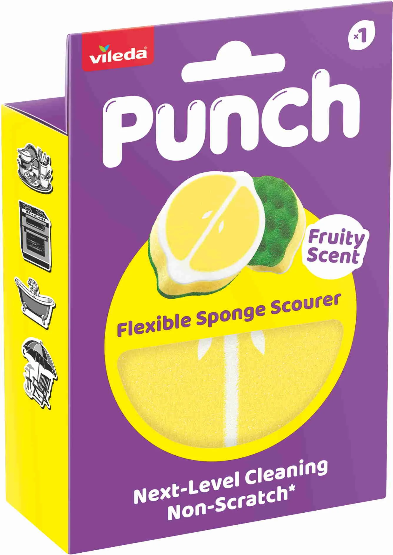 Vileda Punch lemon hubka 1 ks