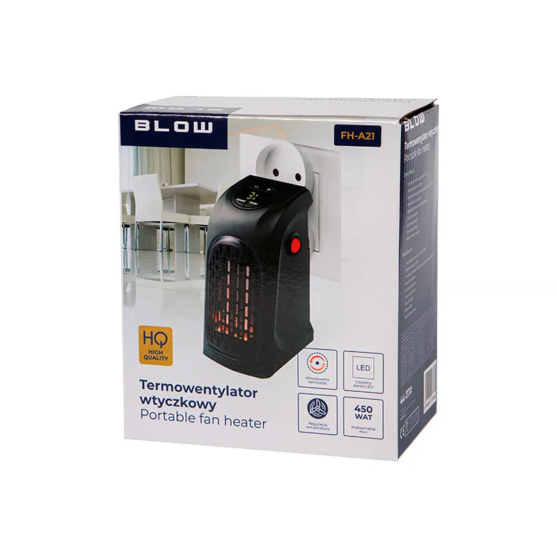 Ohrievač keramický do zásuvky BLOW FH-A21 450W