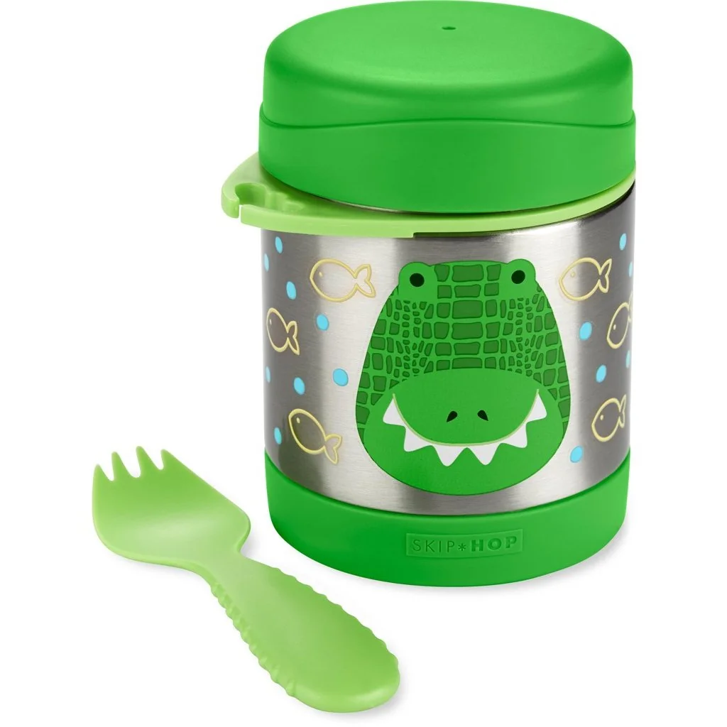 Zoo Termoska na jedlo s lyžičko/vidličkou Krokodíl 325 ml, 3r+