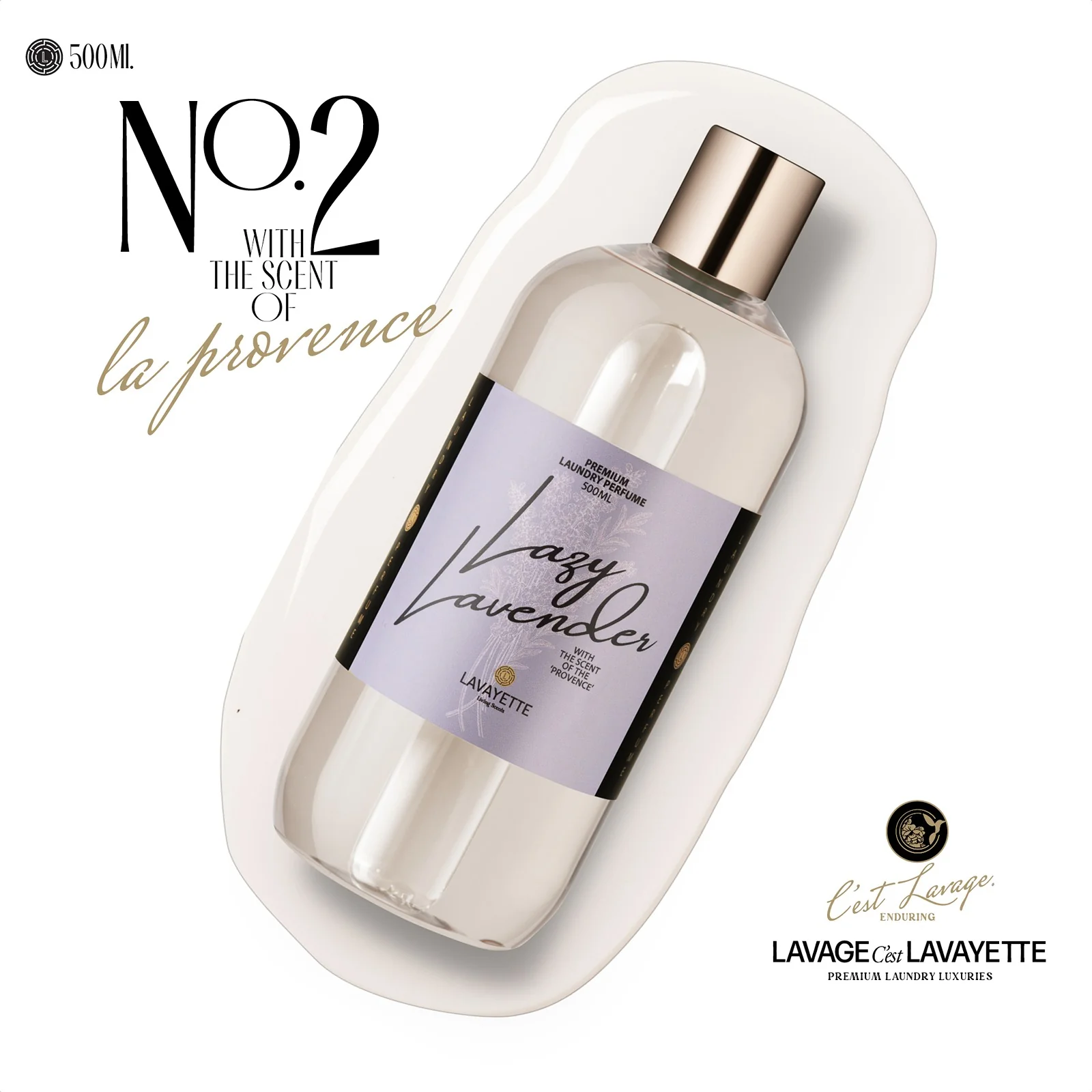 Parfum do prania Lazy Lavender 02 s vôňou levandule - 500ml