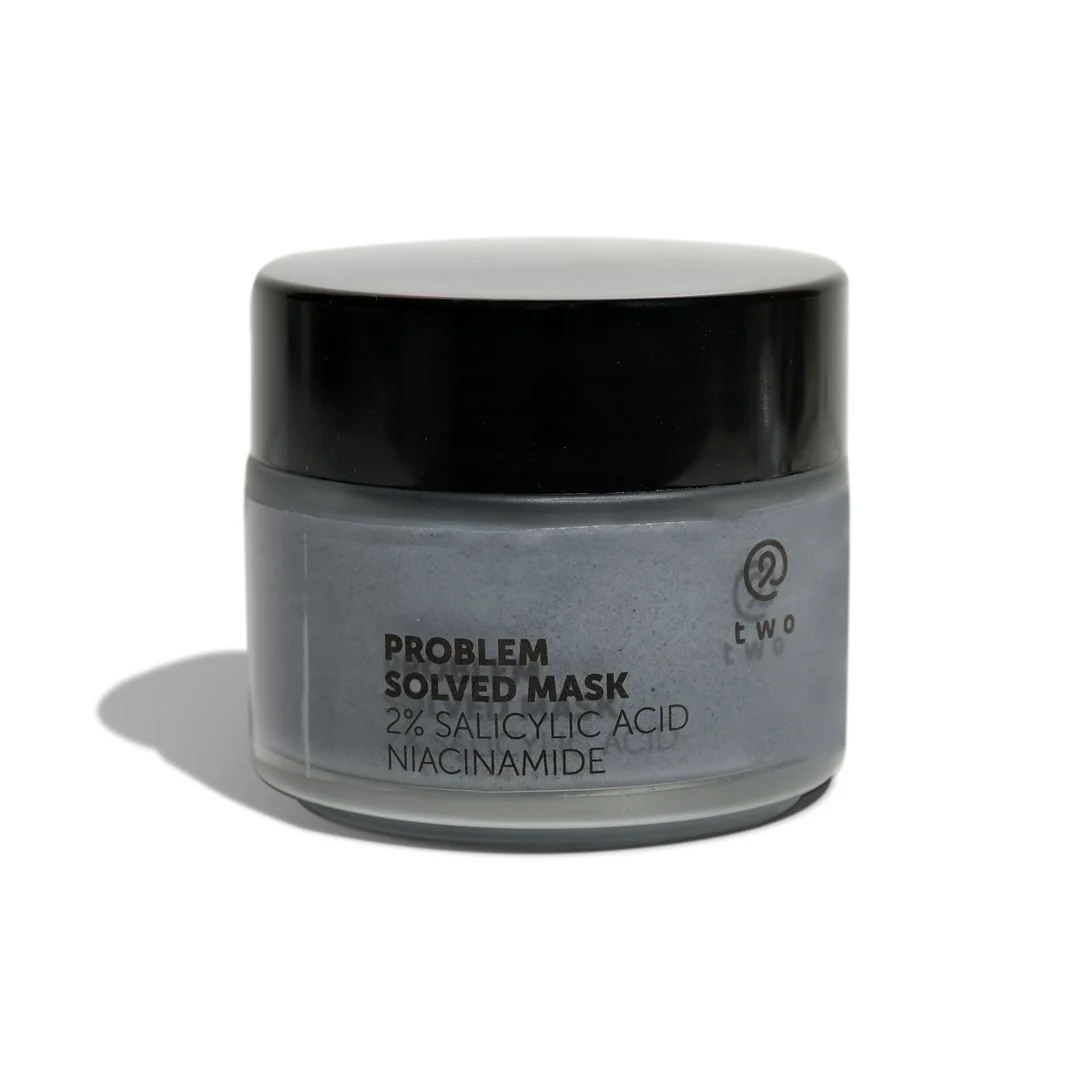Two cosmetics PROBLEM SOLVED MASK 2% SALICYLIC ACID NIACINAMIDE 1×100 ml, krémovo-ílová pleťová maska