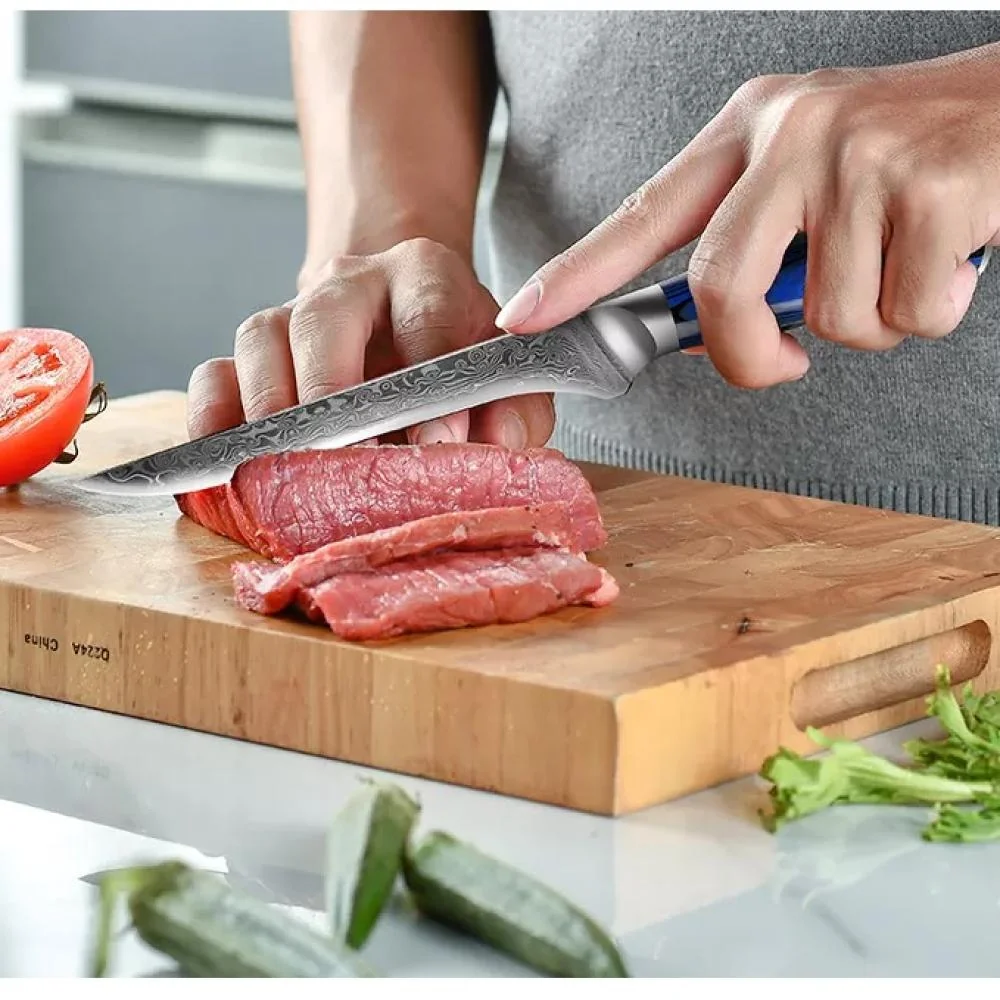 Damaškový kuchynský nôž Sasebo-Boning 1ks Boning, 25.5cm