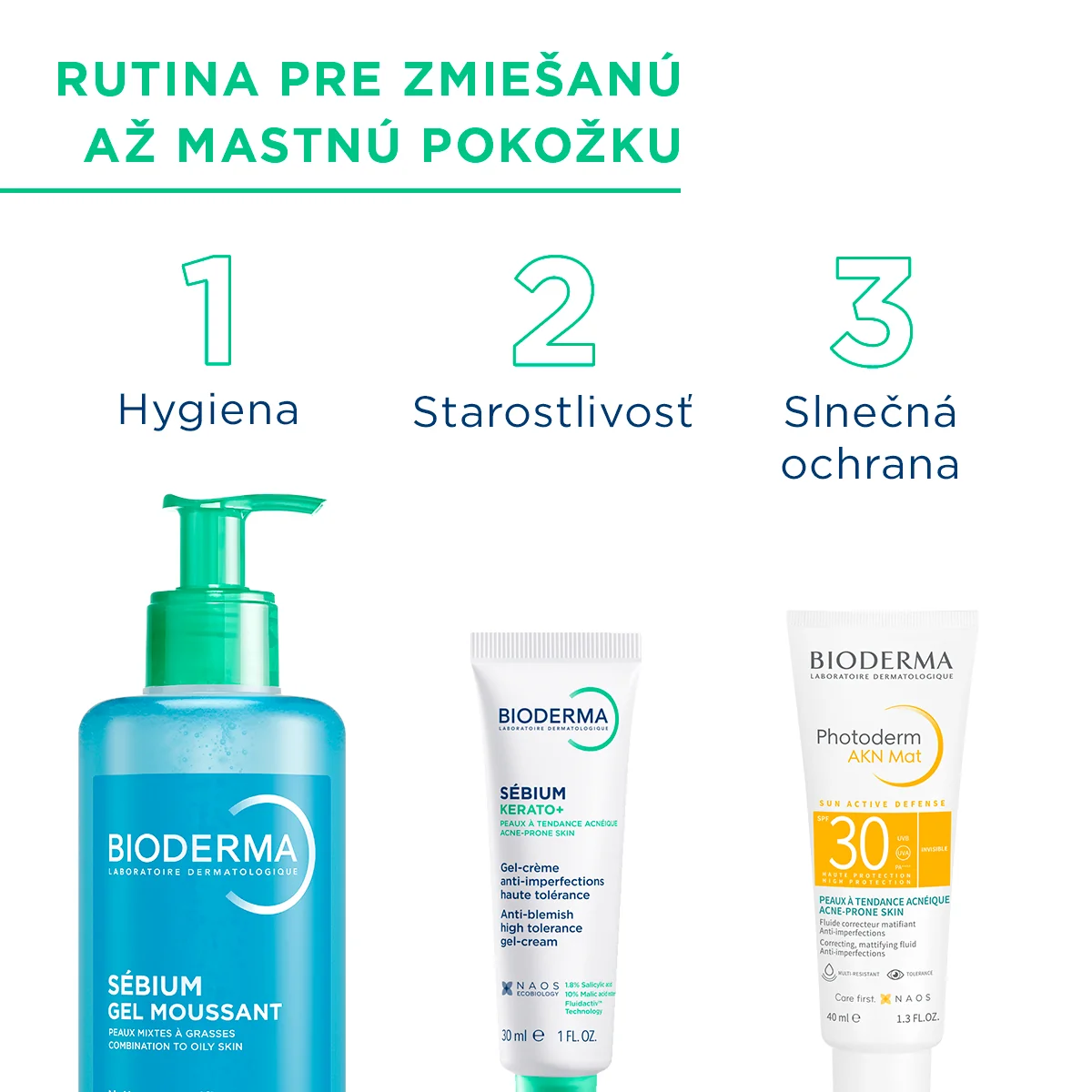 BIODERMA Sébium Gel moussant čistiaci gél na zmiešanú a mastnú pleť 200 ml