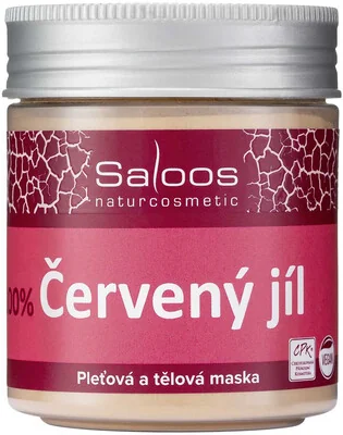 SALOOS Červený íl 1×140 g, prírodný íl