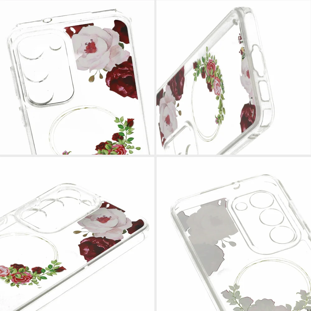 MG Flower kryt na Samsung Galaxy S23 Ultra, red flower