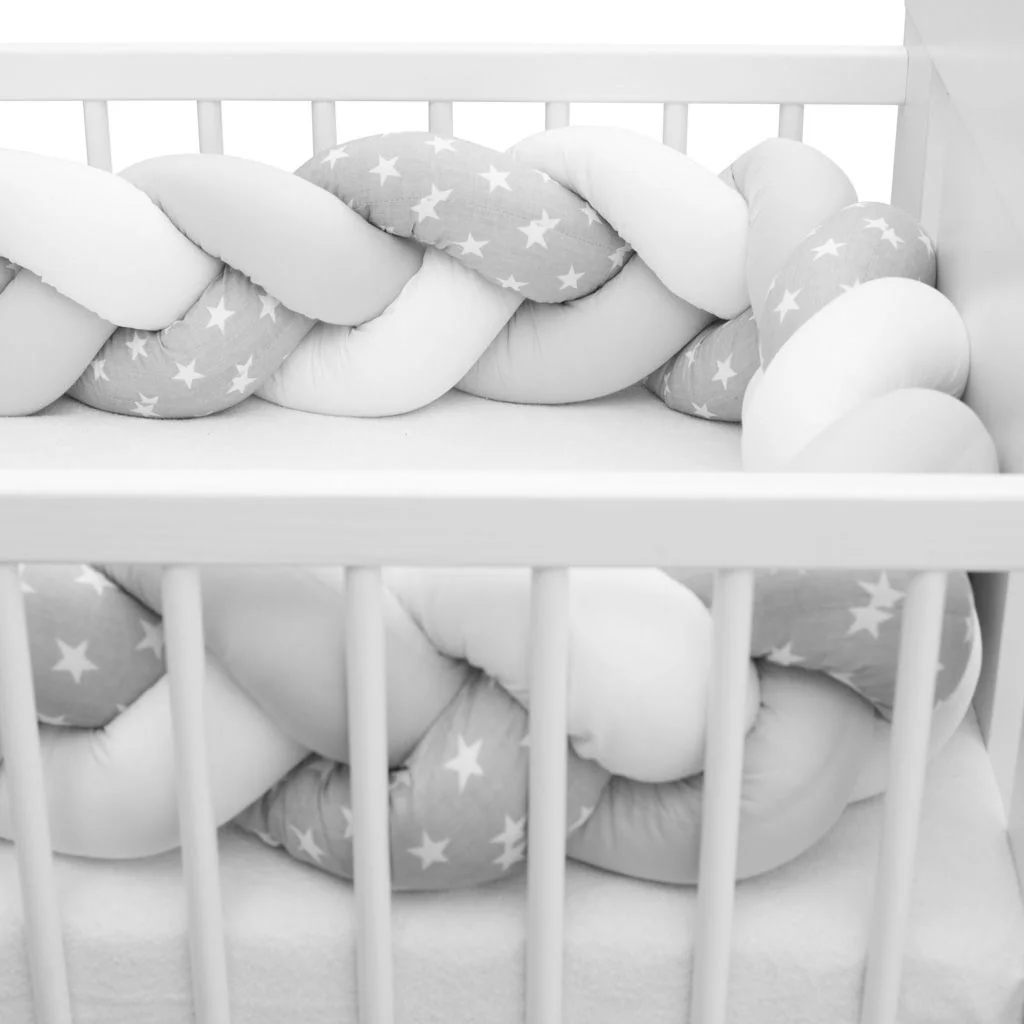 Ochranný mantinel do postieľky vrkoč New Baby Hviezdičky