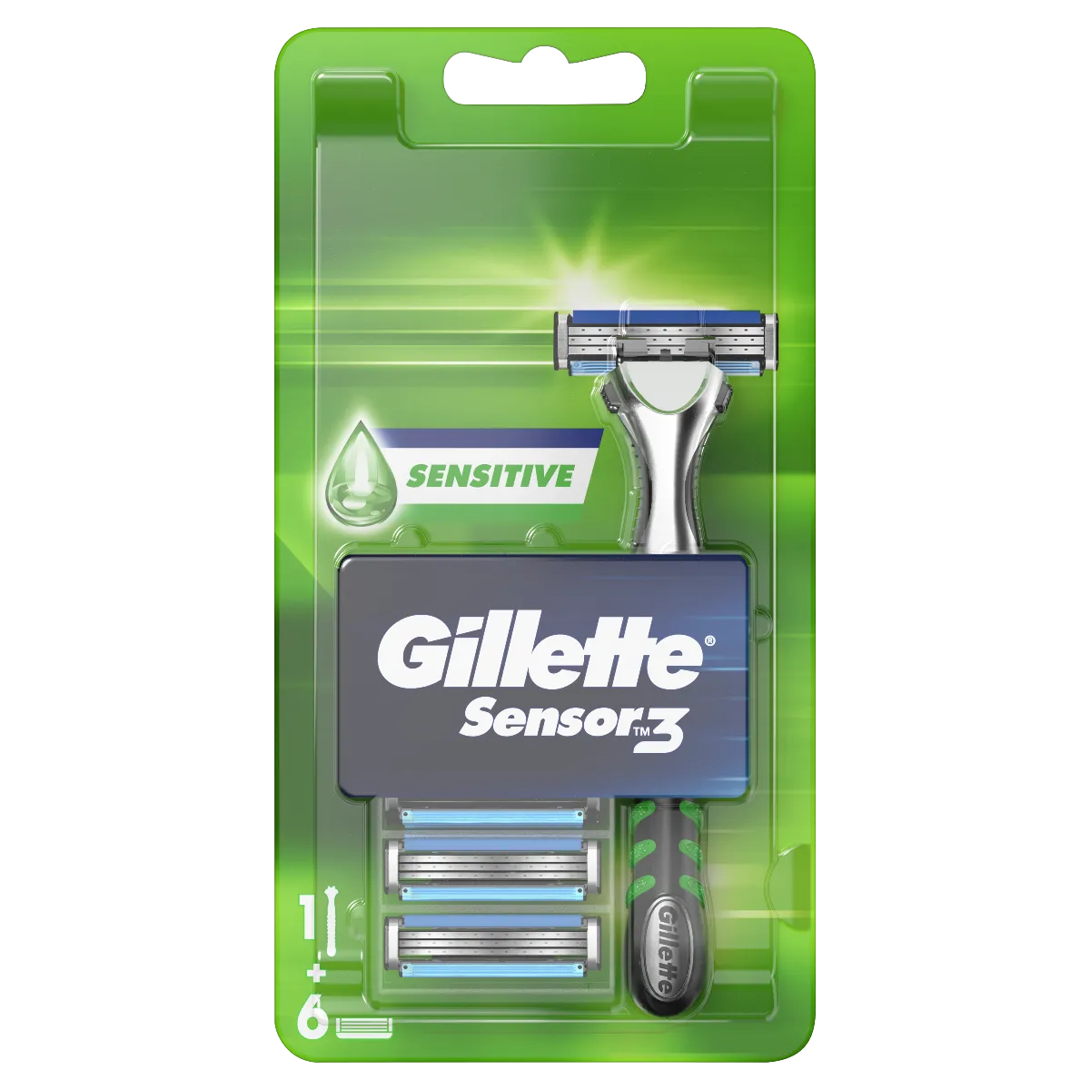 Gillette Sensor Strojček + náhradné hlavice