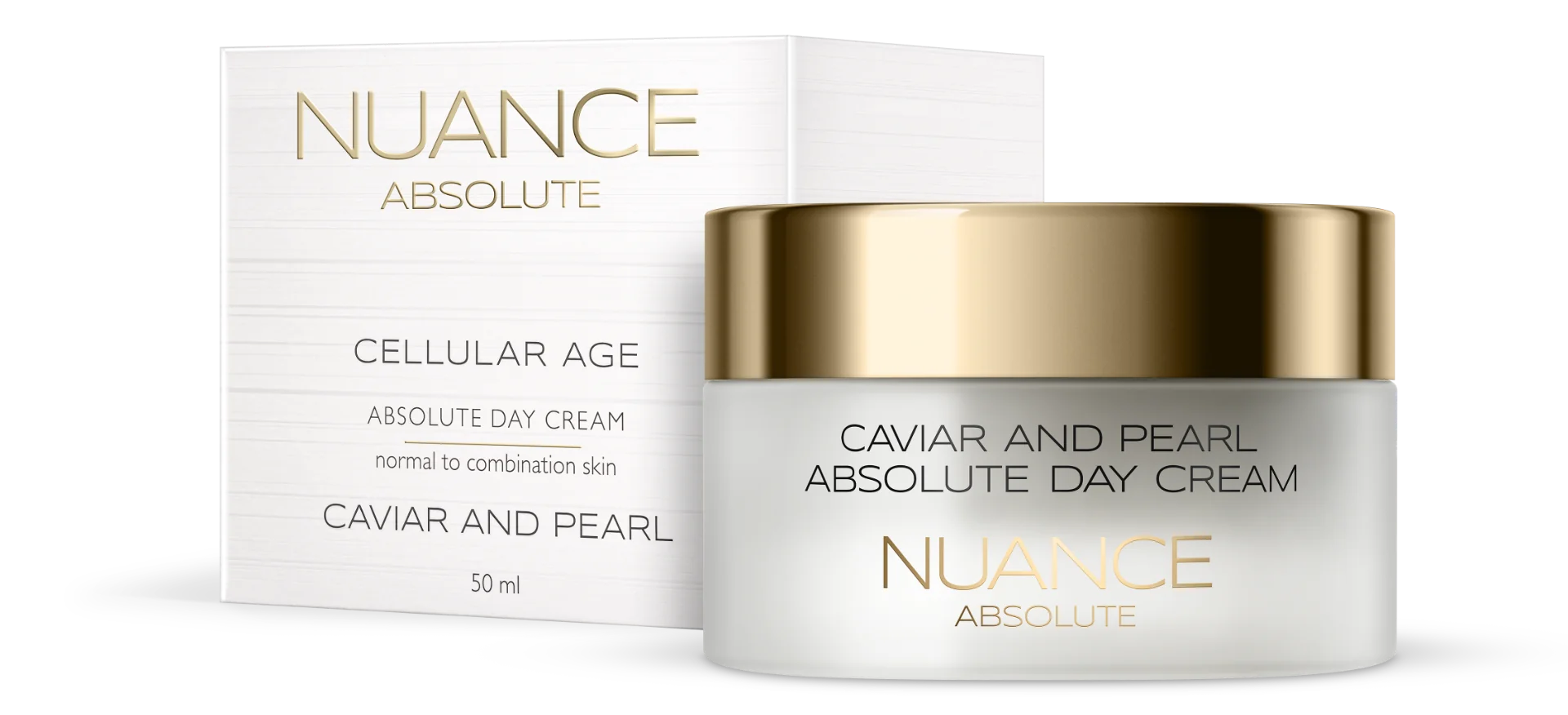 NUANCE CAVIAR AND PEARL denný krém - normálna a zmiešaná pleť, 50ml 1×50 ml, denný krém pre normálnu a zmiešanú pleť