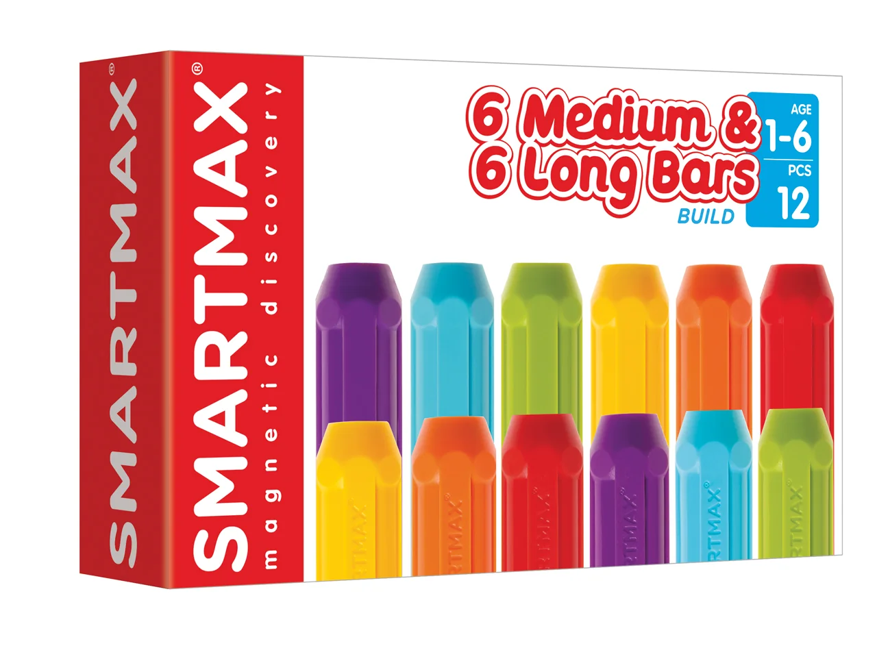 SmartMax - Krátké a dlhé tyče - 12 ks