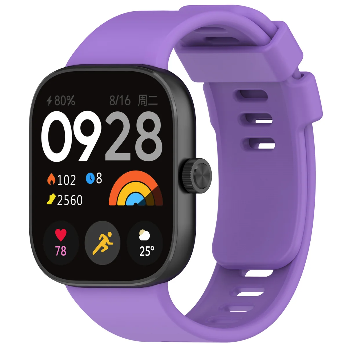 BStrap Silicone remienok na Xiaomi Redmi Watch 4 purple