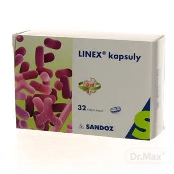 LINEX kapsuly 1×32 cps, liek s kyslomliečnými baktériami