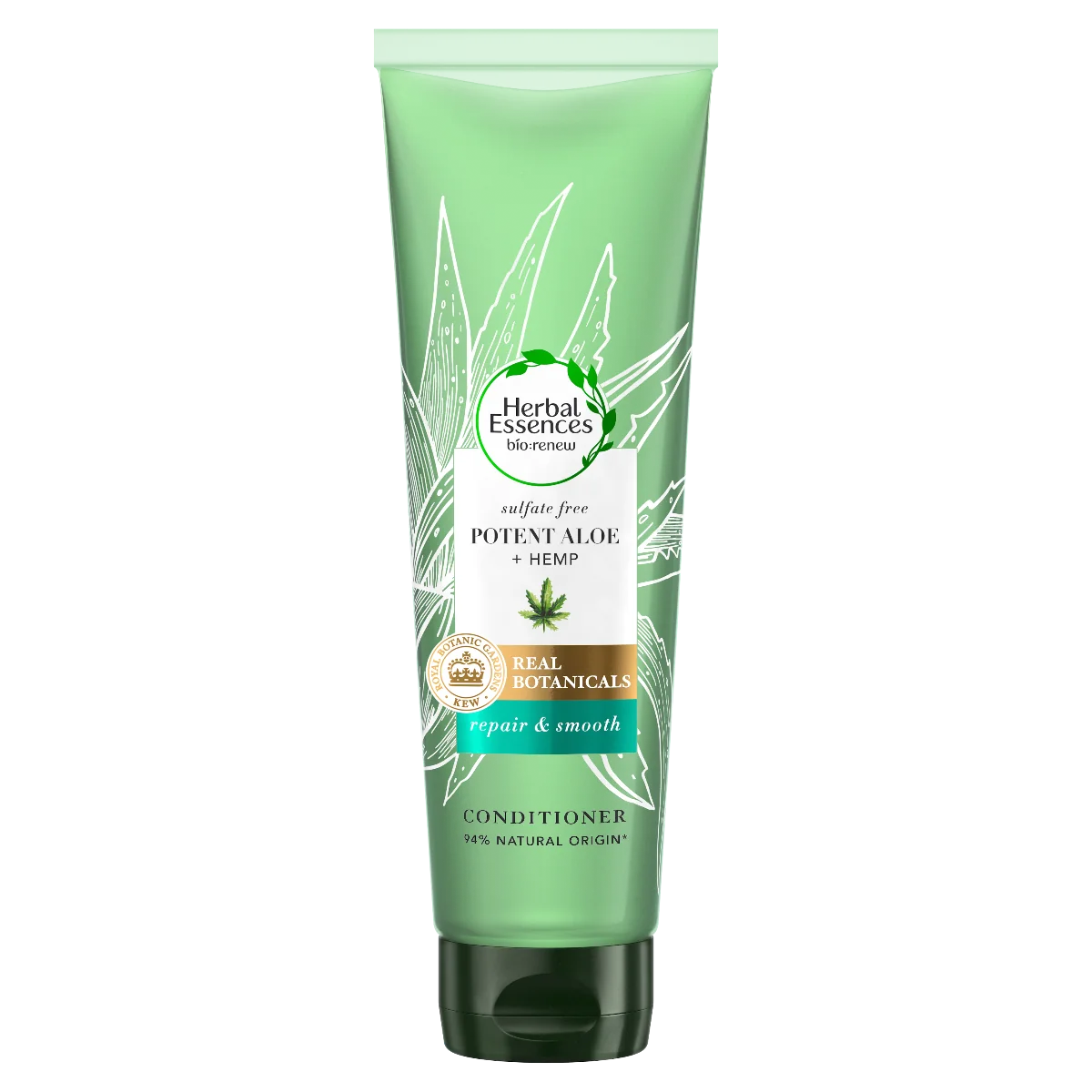 Herbal Essences Bio:renew Kondicionér bez sulfátov Potent aloe&hemp 1×275ml, kondicionér na vlasy