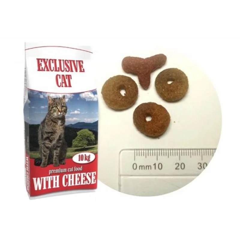 DELIKAN EXCLUSIVE CAT Cheese 10kg Krmivo pre vonkajšie a vnútorné mačky s príchuťou syra