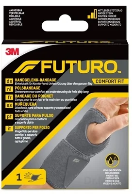 3M FUTURO 4036 univerzálna bandáž na zápästie COMFORT FIT 1×1 ks, bandáž