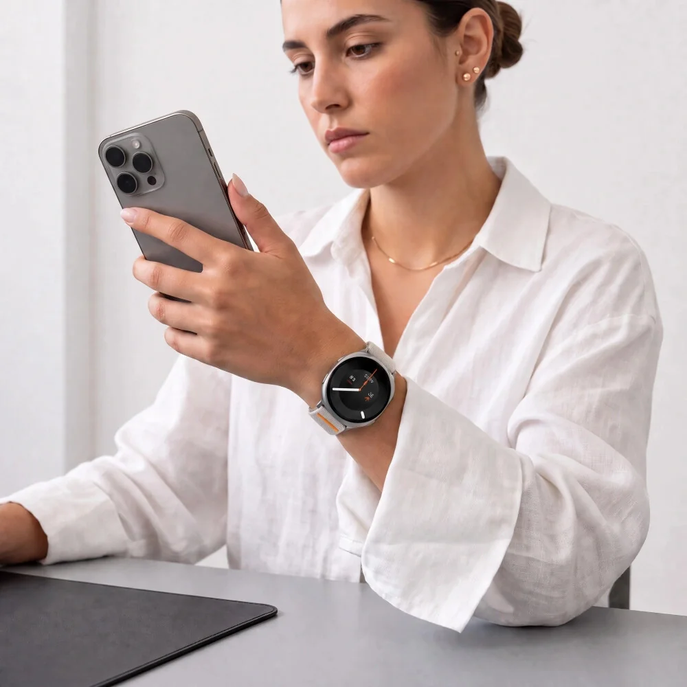 Tech-Protect Nylon Clasp remienok na Samsung Galaxy Watch 8 / 9 / Classic (40 / 44 / 46mm), starlight