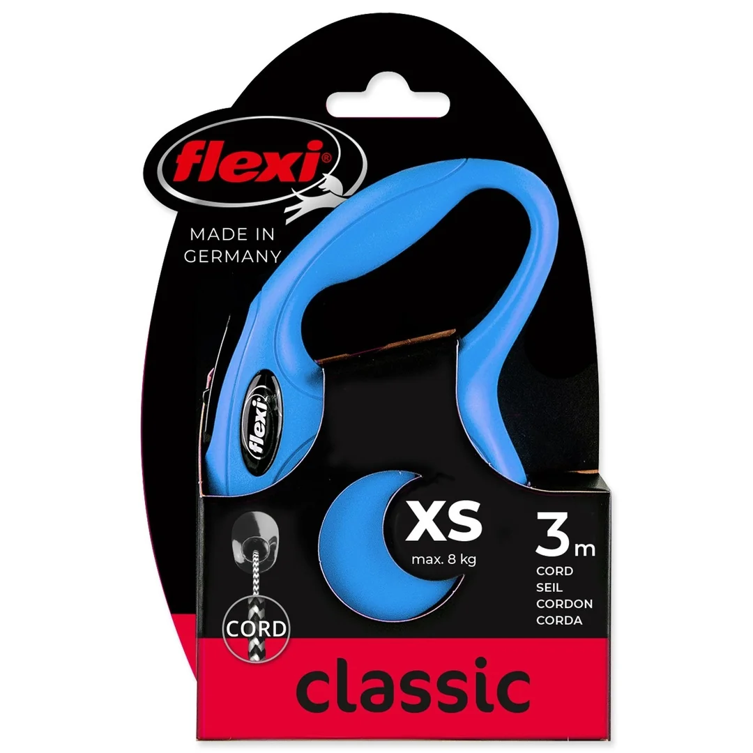 flexi New Classic lanko XS 3m do 8kg modré