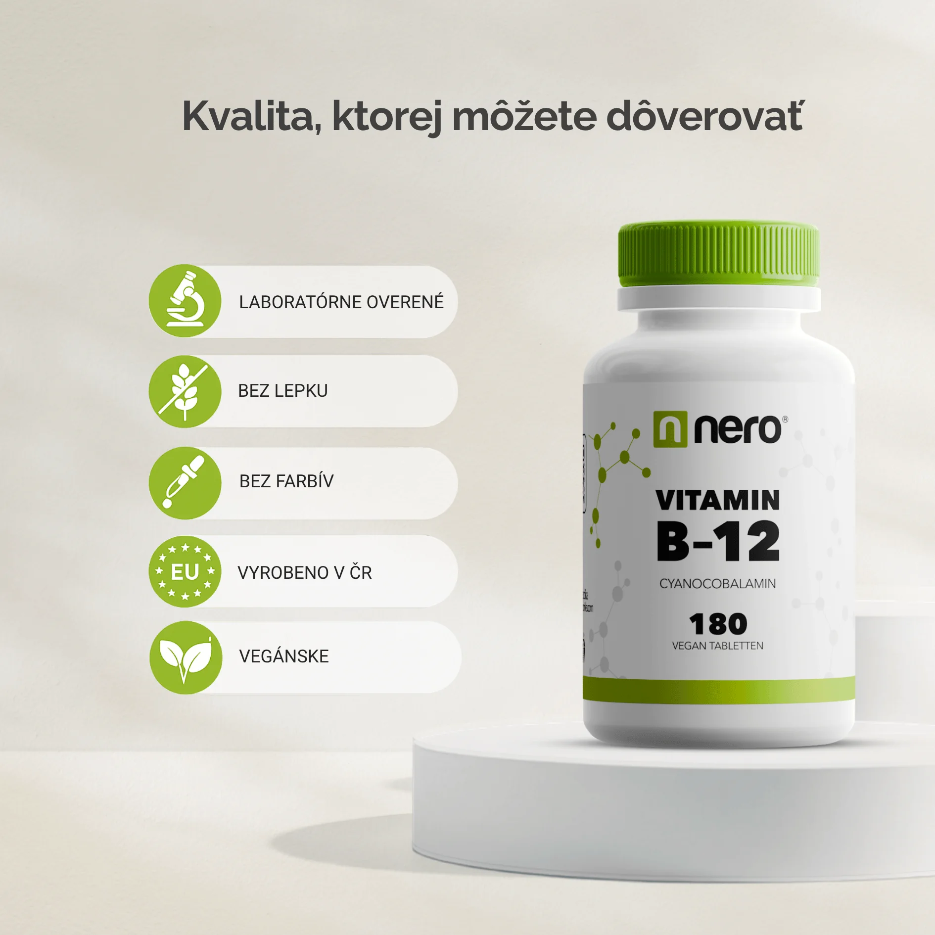 NERO Vitamin B12 Cyanocobalamin 180 tabliet