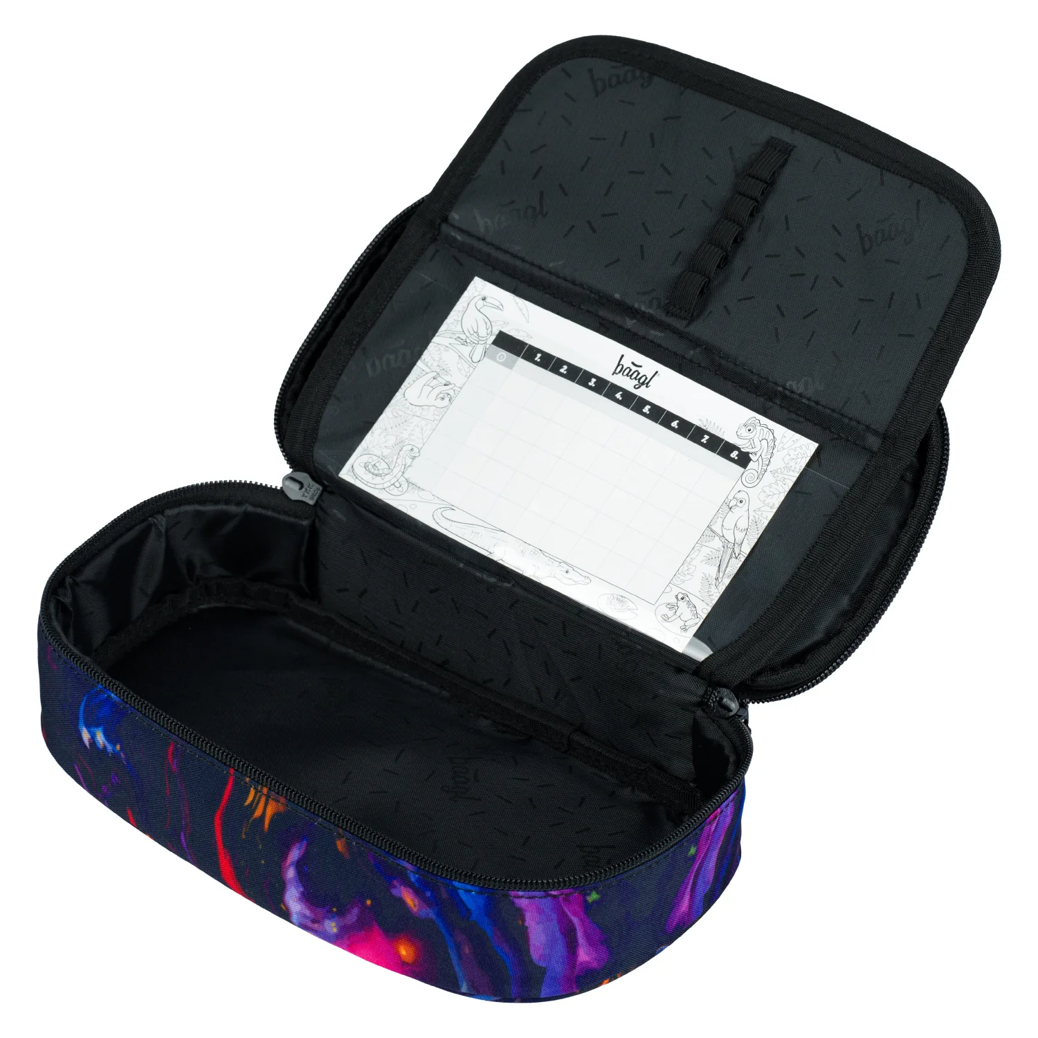 Baagl školský peračník Etui Marble mramorový vzor