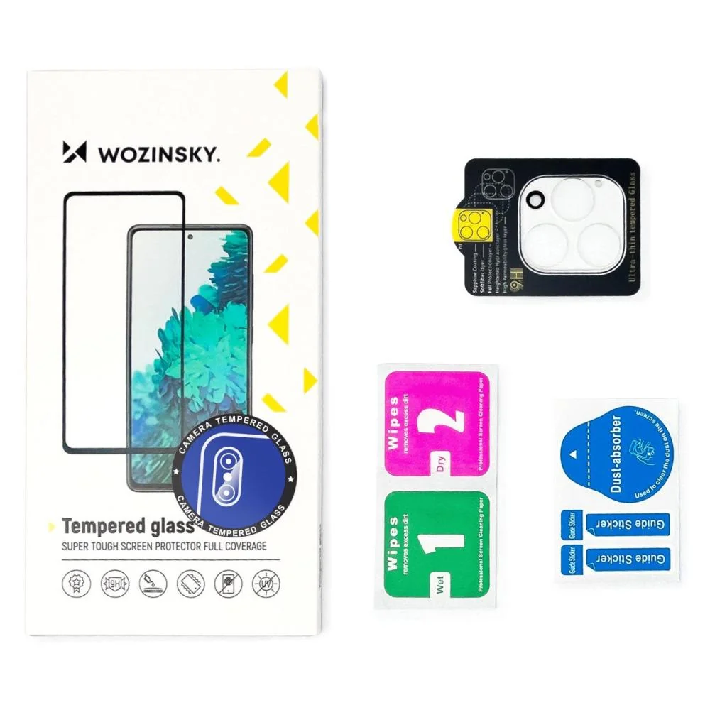 Tvrdené sklo na kameru 9H pre Realme 10 Pro - Čierna