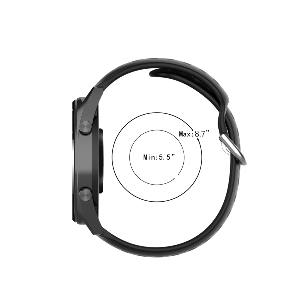 BStrap Silicone Dots remienok na Garmin Vivoactive 4s teal